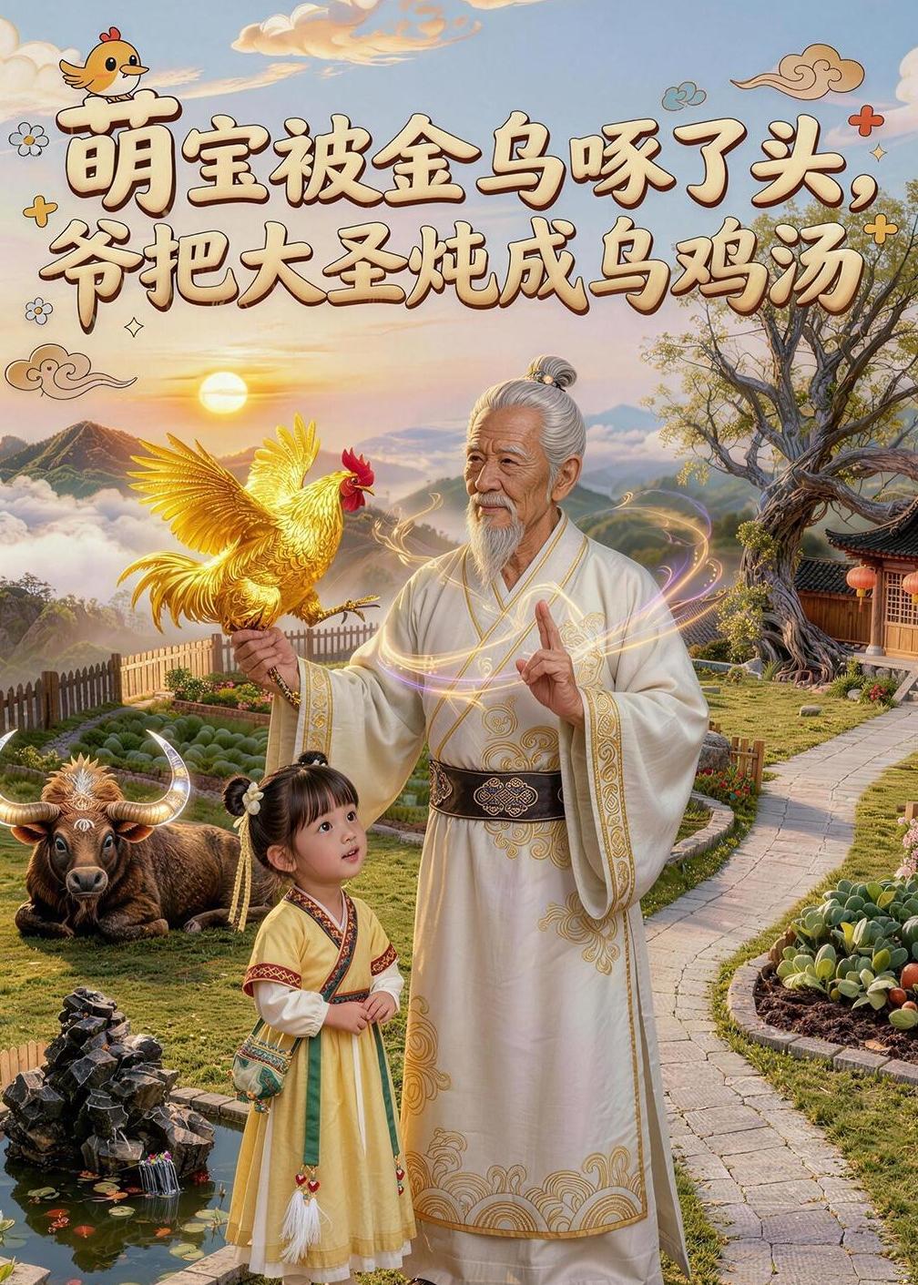 萌宝被金乌啄了头，爷把大圣炖成乌鸡汤(全集)