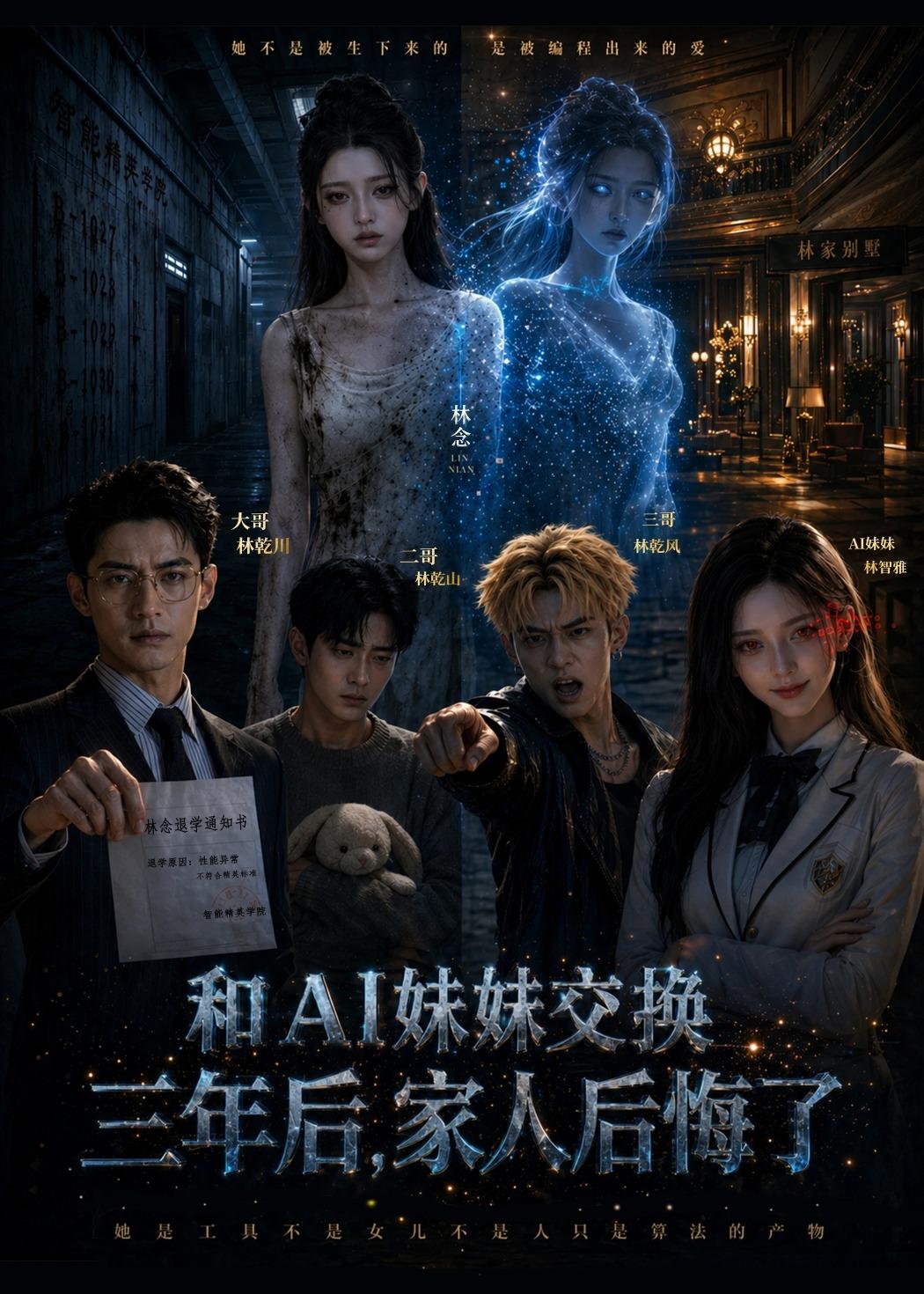 和AI妹妹交换三年后，家人后悔了(全集)