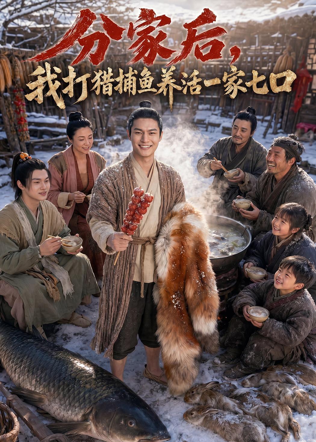 分家后，我打猎捕鱼养活一家七口(全集)