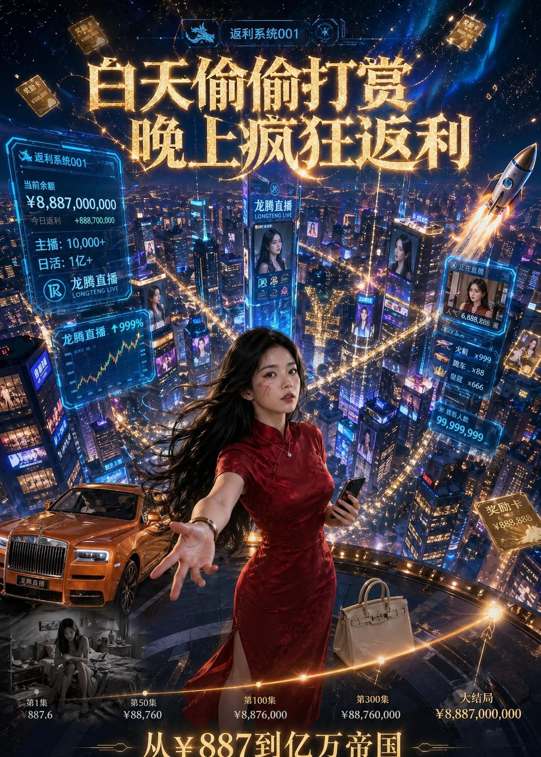 白天偷偷打赏，晚上疯狂返利(全集)